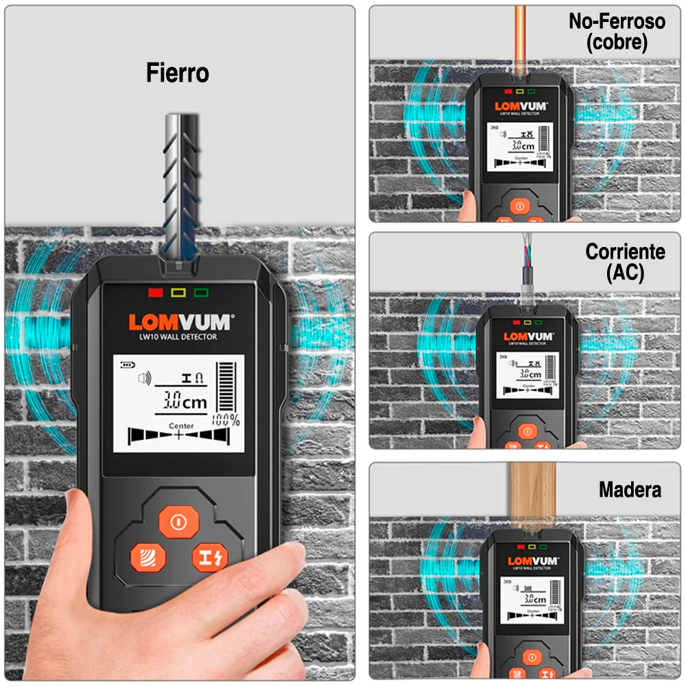 Escáner de detecta madera, corriente - 120mm - Cronox Store