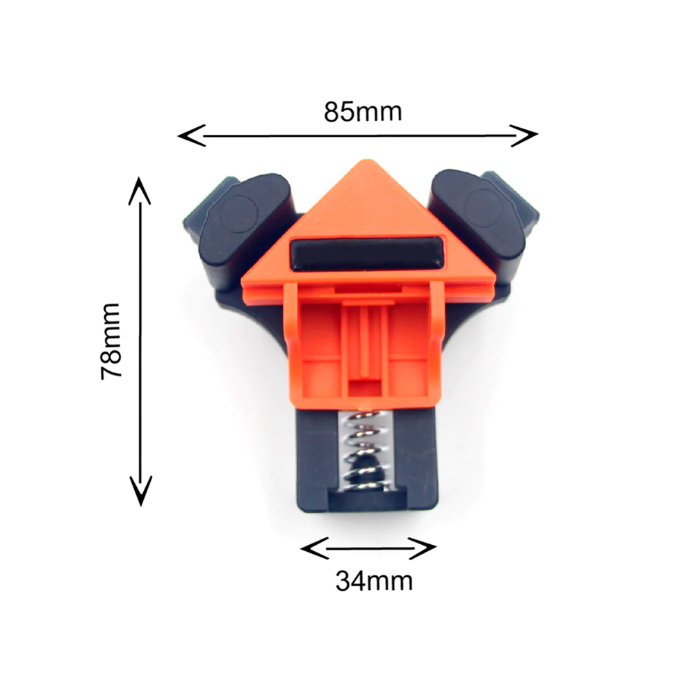 Prensa Abrazadera ABS (Kit 04 Piezas) 90° Super Resistente - Image 4