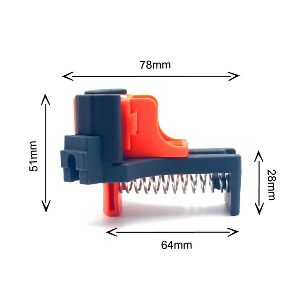 Prensa Abrazadera ABS (Kit 04 Piezas) 90° Super Resistente - Image 5