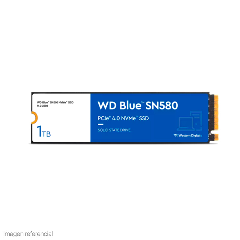 Disco Solido NVMe SSD WD Blue SN580 1 TB Western Digital